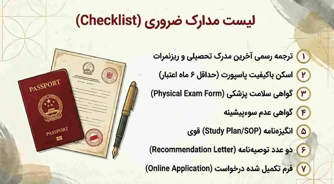 مدارک مهم برای ثبت نام